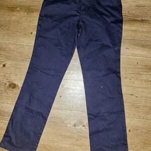 French Toast Dark Blue Girls Straight-Leg Pants